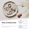 GANAZONO 20pcs Ring Case Transparent Engagement Ring Box Wedding Ring