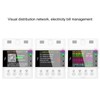 Multifunctional Power Meter DIN Rail 2.4in TFT Display Electric Energy