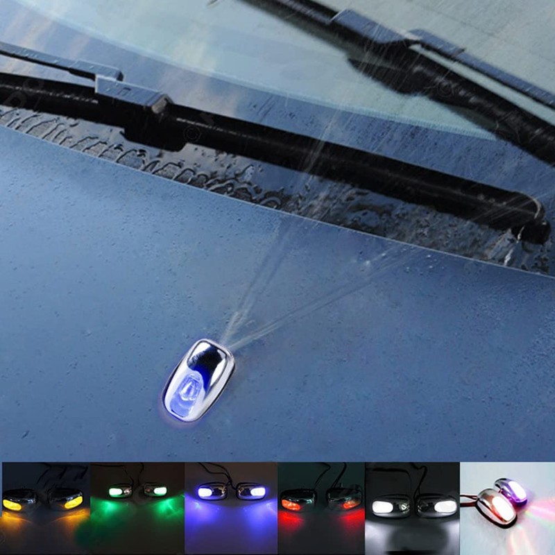 SEADEAR 2 Pcs Wiper Washer Eye Lamp, Front Windshield Washer