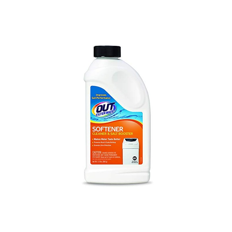OUT Filter Mate Water Softener Cleaner and Salt Booster Powder,