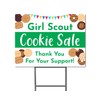 Girl Scout Cookie Sale - Yard Sign with Metal Stakes