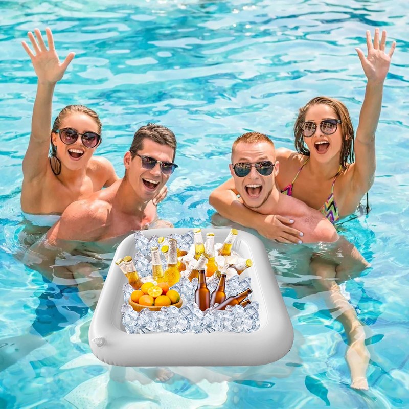 TAIZER Inflatable Drink Holders,Inflatable Drink Holder Floating Inflatable Pool Drink