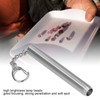 Mini LED Flashlight 500LM 304 Stainless Steel Portable with Snap