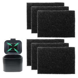 Recambios de filtro absorbente de olores para contenedor de basura Joseph Joseph Intelligent Waste compost, contenedor de residuos de alimentos, desodorante de carbón compatible con botes de basura
