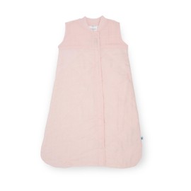 Little Unicorn 0-6 Month Quilted Sleep Sack 2.6 TOG | Soft & Breathable Muslin Cotton for safer sleep | 2 way zipper (Light Pink)