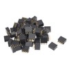 sourcing map 50pcs 2.54 mm Spacing 2x4-Pin Double Row Straight