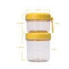 LKTKJDS 4 Pack Overnight Oats Containers with Lids, Folding Spoons