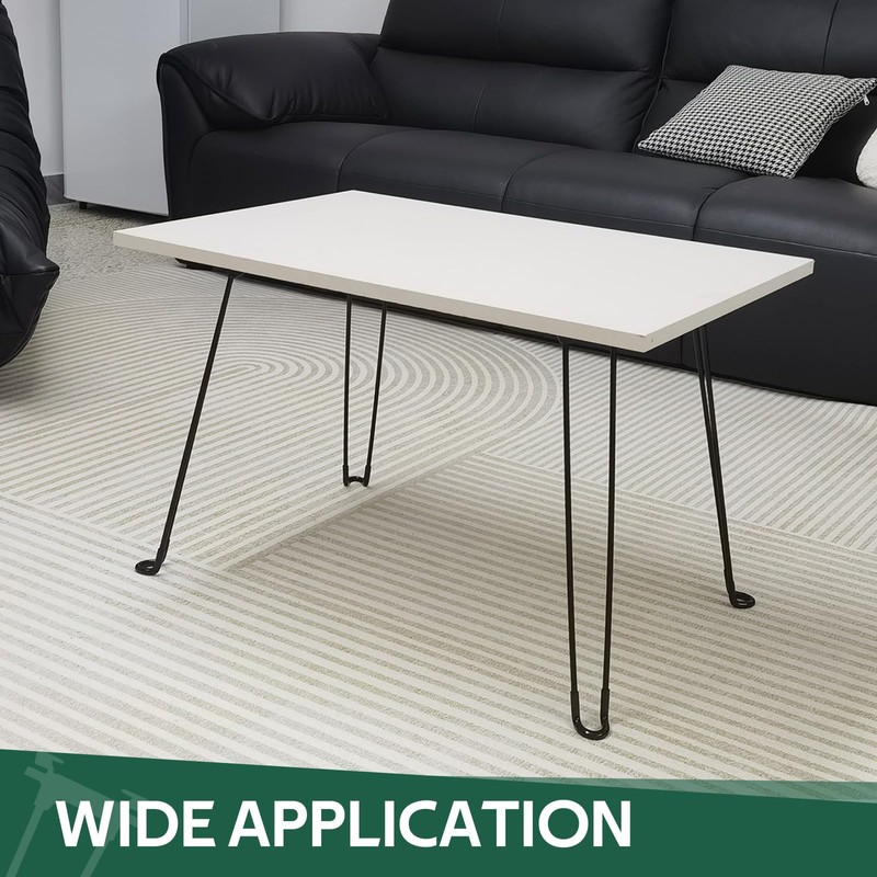 MYFULLY 4Pcs Folding Hairpin Table Legs | 16.5 Inch Hairpin