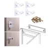 False Front Cabinet Clips, Hosrnovo 4 Pairs with Screws Reinforced