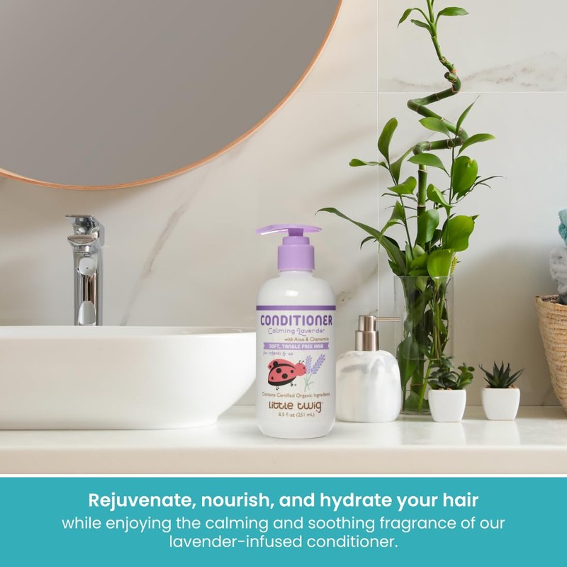 Little Twig Acondicionador, fórmula natural derivada de plantas, lavanda, 17