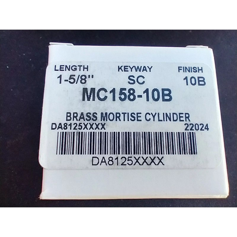rocky mountain lock Cylinder mc158-10b