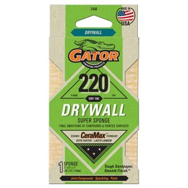 Gator 7446 Very Fine 220-Grit Drywall Sanding Super Sponge, 3 x 5 x 1 Inch