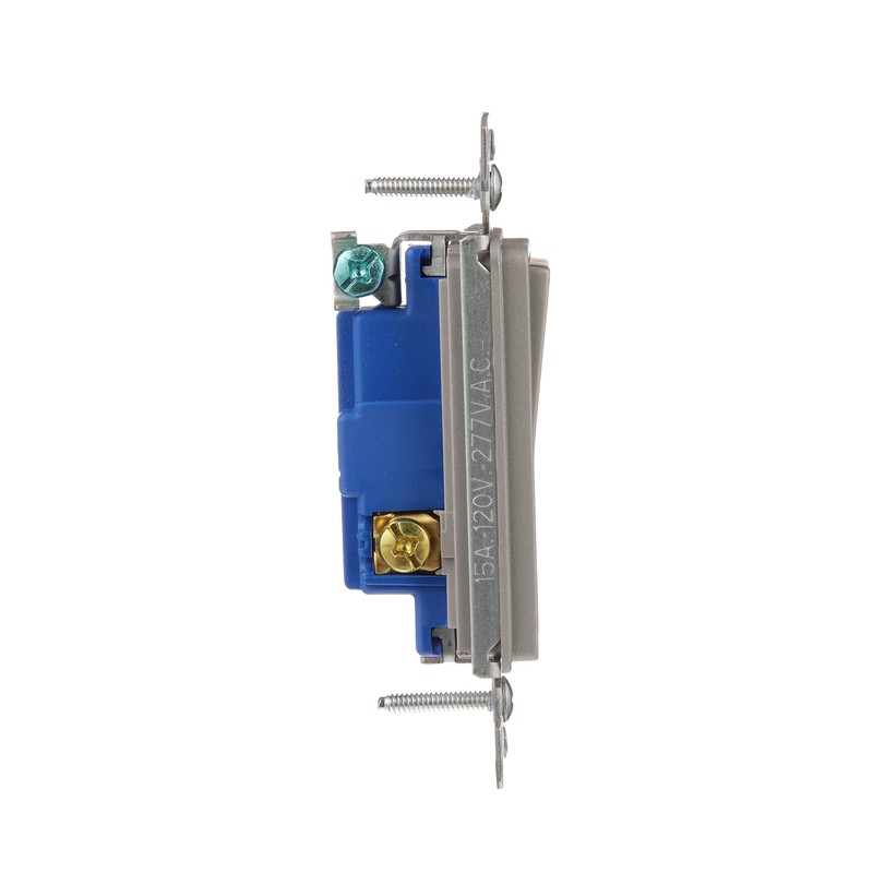 EATON 7503SG-K-L 3-Way Designer Switch, Silver Granite