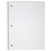 Top Flight Standards 1-Subject Notebook, 70 Sheets, Perforated, Wide Rule,
