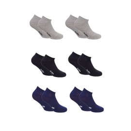 Lotto 12 Pairs Men's Breathable Lightweight Soft Cotton Running Gym Fitness Pilates Socks Black Assorted Colours OEKO-TEX Certified, Mixed Colours, 39-42 Taille courte