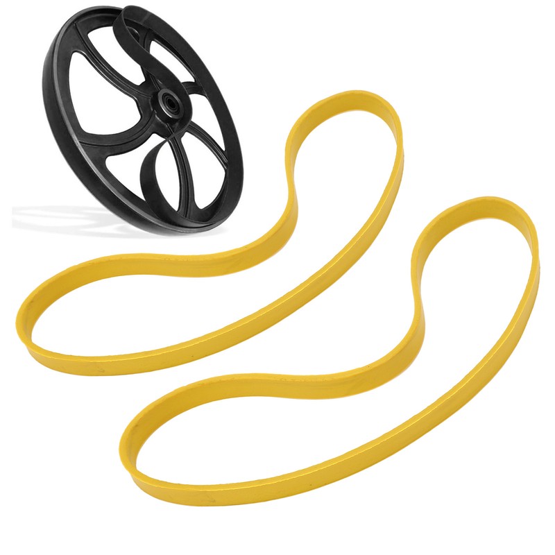 2 Pcs Band Saw Tire Yellow Anti Slip Noise Reduction