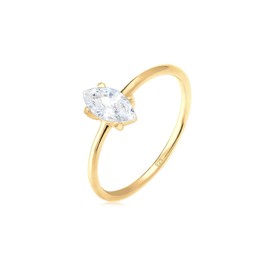 Elli Ring Marquise Zirconia Minimal 925 Sterling Silver