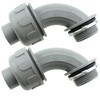 TAODAN 2PCS 1 Inch NPT Electrical Conduit Connector Fitting 90