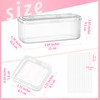 XNXA Clear Press On Nail Storage Containers 12-Pack Stackable Cases,