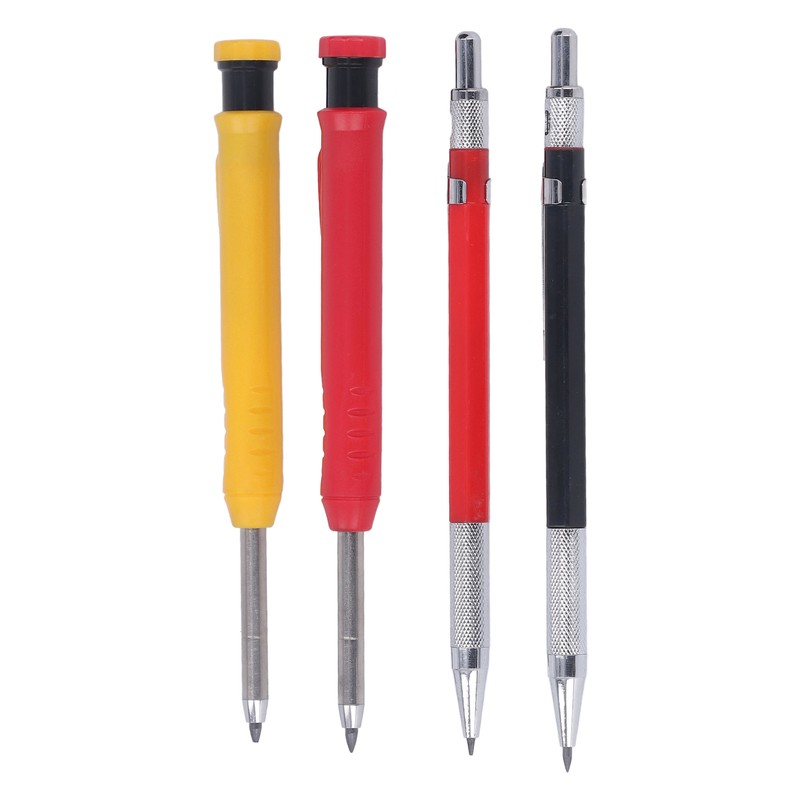 Mechanical Carpenter Pencil Set with 40 Refill Simple Operation Deep