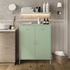 Steehoom Metal Storage Cabinet with 2 Door, Steel Locker Sideboard