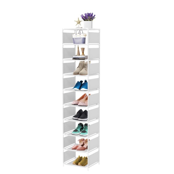 esonstyle 10 Tiers Shoe Rack, Space Saving Shoe Shelf Organizer,