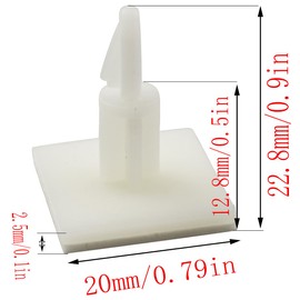 LQ Industrial 25pcs Sticky PCB Spacer Adhesive Standoffs Plastic Column 12.8mm Support Height for Circuit Board Fixed