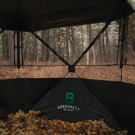 Barronett Blinds® Overwatch, Portable Hunting Blind, View-Through Mesh, Silent Shooting Windows, Crater™ Harvest, 75” x 88” x 88”, VR400CH