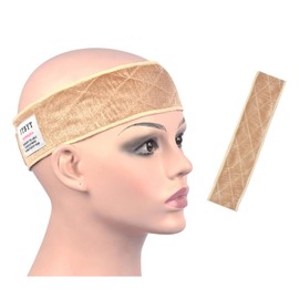 1 Pcs Wig Grip Headband Non Slip Adjustable Wig Grip Band for Keeping Wigs in Place (Beige)