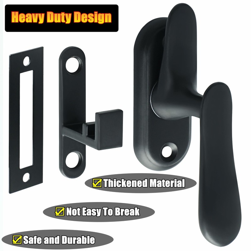 Alise Flip Latch Lock, 360 Degree Swinging Gate Latches Door