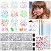 41Pcs Face Paint Stencils Kit for Kids with Face Paint