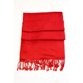 Sakkas Soft Pashmina Feel Paisley Design Scarf / Stole - red