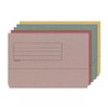 Foolscap Document Wallets 285gsm, Assorted Colours, Pack of 10 Folders