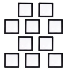 3D Floating Frame - Display Case Floating Frame Stand | Multifunctional Compact Necklace Earring Storage, Transparent Coin Stamps Nail Accessories Holder