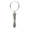 Handheld Magnifying Glass, Vintage Pattern Alloy Silver 3X Optical Lens