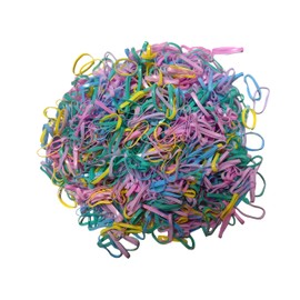 Clear Elastic Hair Rubber Bands,1000PCS Mini Small Clear Ponytail Elastics Holders for Blond Kids Girls Hair No Crease Damage No Hurt (multicolored)