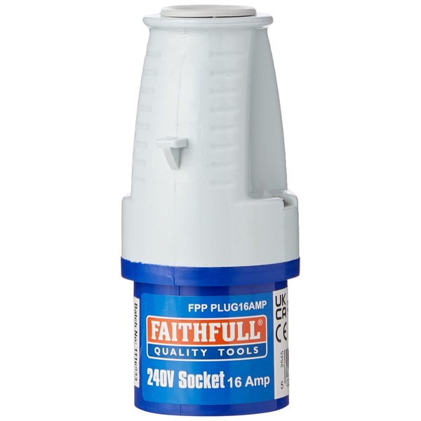 Faithfull PLUG16AMP 240V 16A Replacement Blue Plug - For use