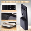 2 Pcs Bed Frame Legs Replacement Parts Bed Feet Furniture