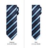 Jacob Alexander Men's Woven Stripes Pattern Regular Neck Tie -