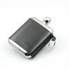 iSavage 6oz Rectangle Hip Flask with a Detachable Leather Pouch-YM605