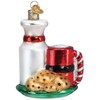 Old World Christmas Santa's Milk and Cookies Glass Blown Ornament
