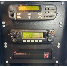 For Samlex 10" MINI Rack Mount Panel: fits MOTOROLA RADIOS APX XPR CDM / SEC-1223 / SDS200 - SAMLEX SEC-1223 1235