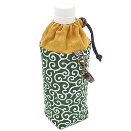 Handmade Workshop FUJITA Plastic Bottle Case for 16.9 fl oz (500 ml), Arabesque Pattern, Cold Insulation, Japanese Pattern, Japanese Accessories, Japanese Goods, Plastic Bottle Holder, Plastic Bottle