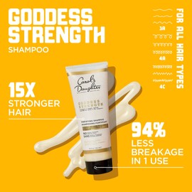 Carol's Daughter Carols Daughter Goddess Strength Sulfate Free Shampoo for Curly, Wavy, Coily Hair with Castor Oil for Weak, Stronger Hair, Less Breakage, 325ml