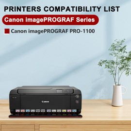 KSUMEI PFI-4100 Ink Tank PFI 4100 Pigment Ink Cartridge Compatible for Canon imagePROGRAF PRO-1100 (Photo Gray)