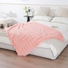 UKELER Pink Faux Fur Throw Blanket for Girls 50''x60'' Decorative