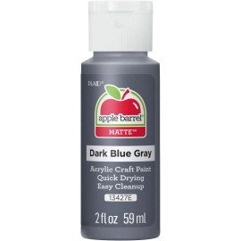 Apple Barrel Acrylic Paint, Dark Blue Gray 2 fl oz Classic Matte