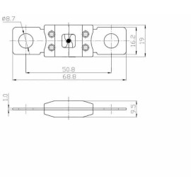 Unbranded MEGA Fuse 300 Amp Automotive Bolt Down Fuse Slow Blow 300A (1 piece)