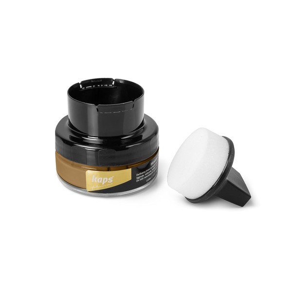 Kaps Shoe Cream with Sponge Applicator, Intensive Leather Care and
