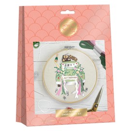 Sew and So On Premium Embroidery Kit, Wedding Car, Embroidery Kits for Adults & Cross Stitch Kits for Adults Beginners, Gift Idea Embroidery Kit Beginner with Embroidery Patterns, Embroidery Set